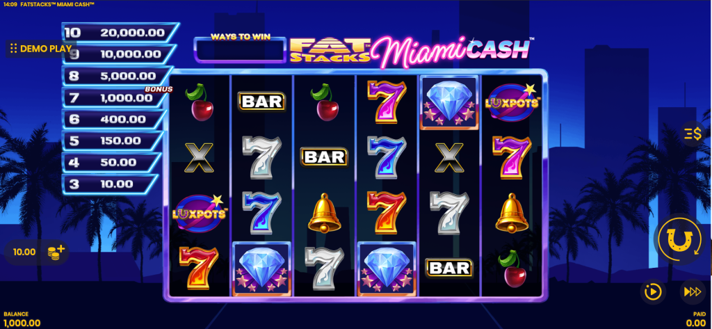 Fatstacks Miami Cash reel set
